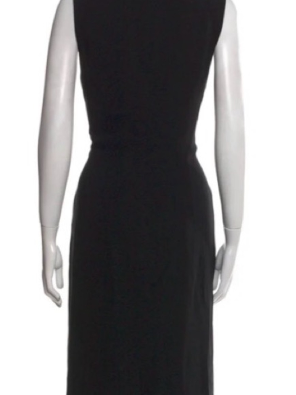 Nicole Miller Crew Neck Black Sleeveless knee length Dress